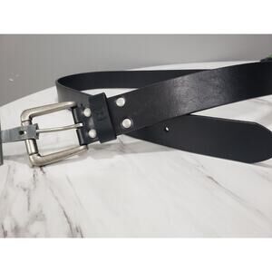 NEW Swiss Gear Belt Solid‎ Black Leather Size XL 40-44 inches Uniform